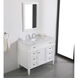 Park Avenue 42 X 22 X 35 inch White Vanity Sink Set