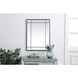 Viola 40 X 30 inch Black Mirror