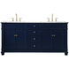 Wesley 72 X 22 X 35 inch Blue Vanity Sink Set