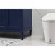 Bennett 72 X 21 X 35 inch Blue Vanity Sink Set