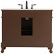 Danville 42 X 21 X 36 inch Teak Vanity Sink Set