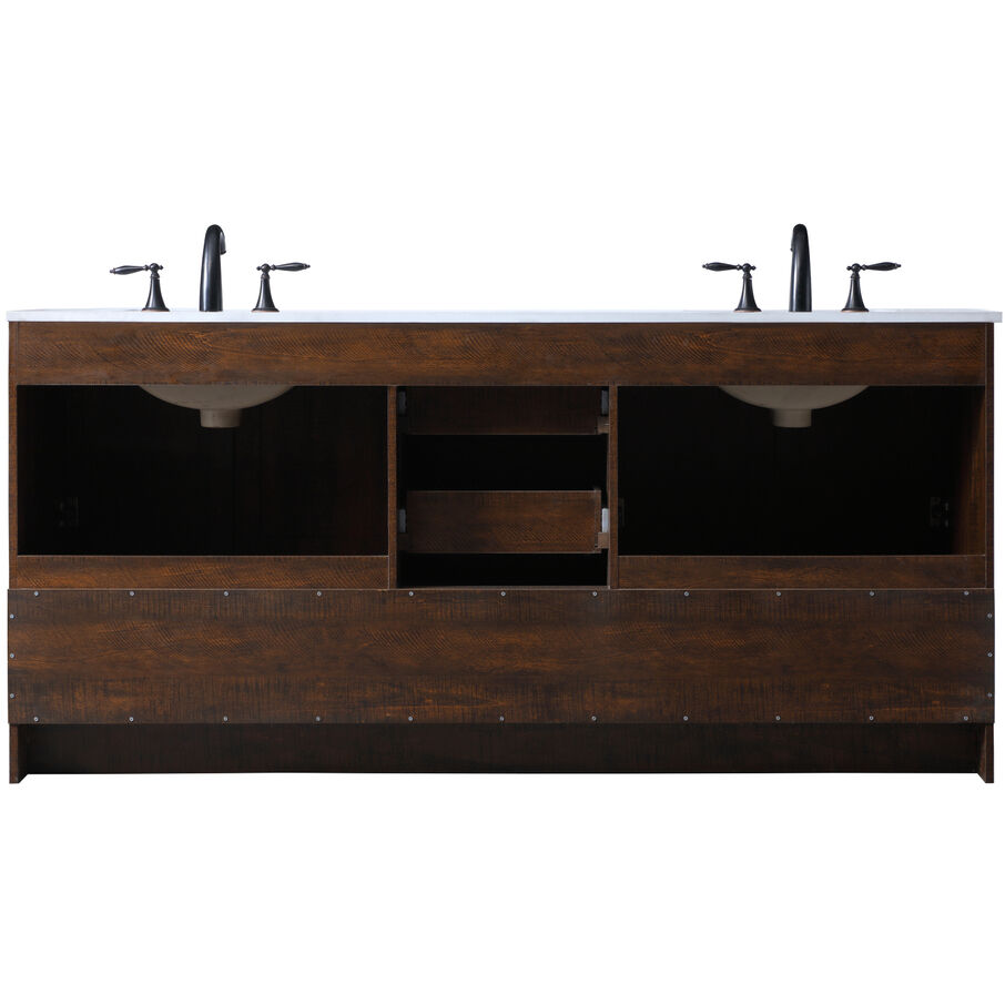 Soma 72 X 19 X 34 inch Expresso Vanity Sink Set