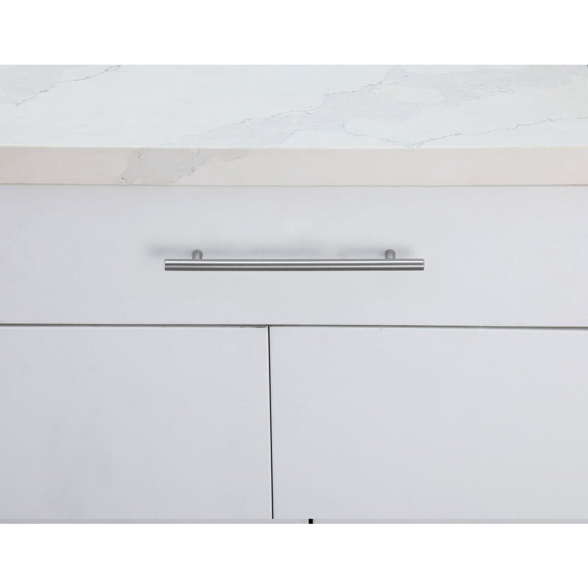 Quinn Brushed Nickel Hardware Drawer Pull, Set of 10