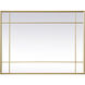Viola 40 X 30 inch Brass Mirror