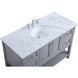Metropolis 48 X 22 X 34 inch Grey Vanity Sink Set