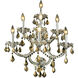 Maria Theresa 7 Light 22 inch Chrome Wall Sconce Wall Light in Golden Teak, Royal Cut