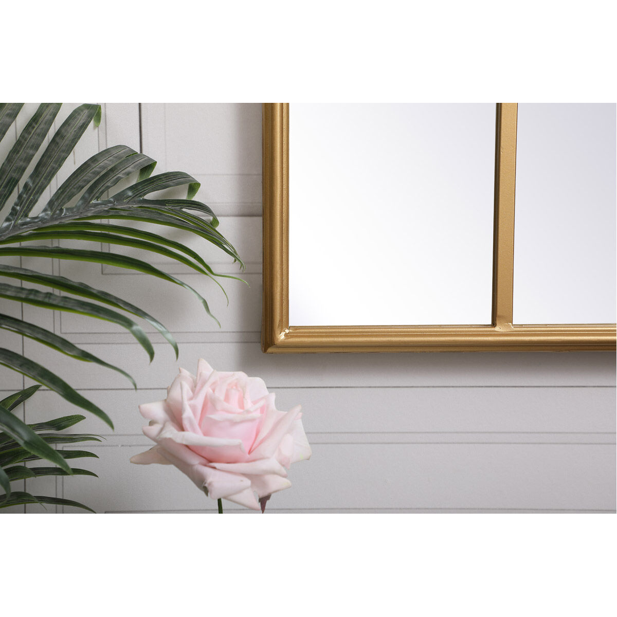 Motif 42 X 28 inch Brass Wall Mirror