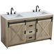 Austin 60 X 34 inch Natural Oak Bathroom Vanity Cabinet