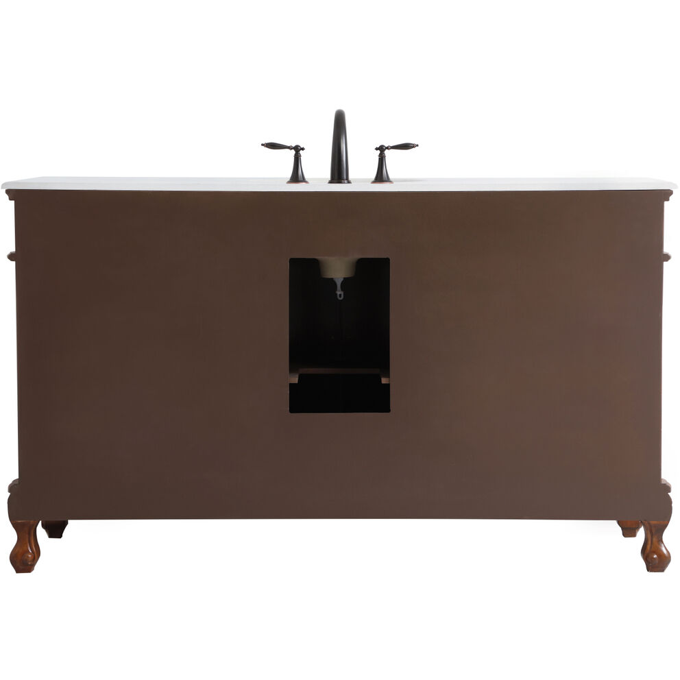 Danville 60 X 21 X 36 inch Teak Vanity Sink Set