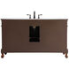 Danville 60 X 21 X 36 inch Teak Vanity Sink Set