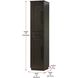 Chase Chocolate Oak Bathroom Storage Cabinet