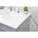 Bennett 60 X 21 X 35 inch Grey Vanity Sink Set