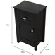 Adian Black Bathroom Storage Cabinet