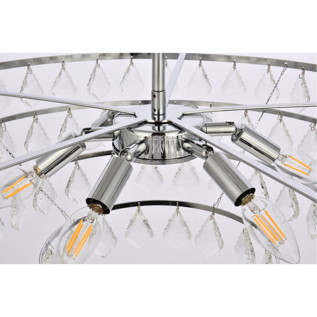 Ella 6 Light 28 inch Chrome Pendant Ceiling Light