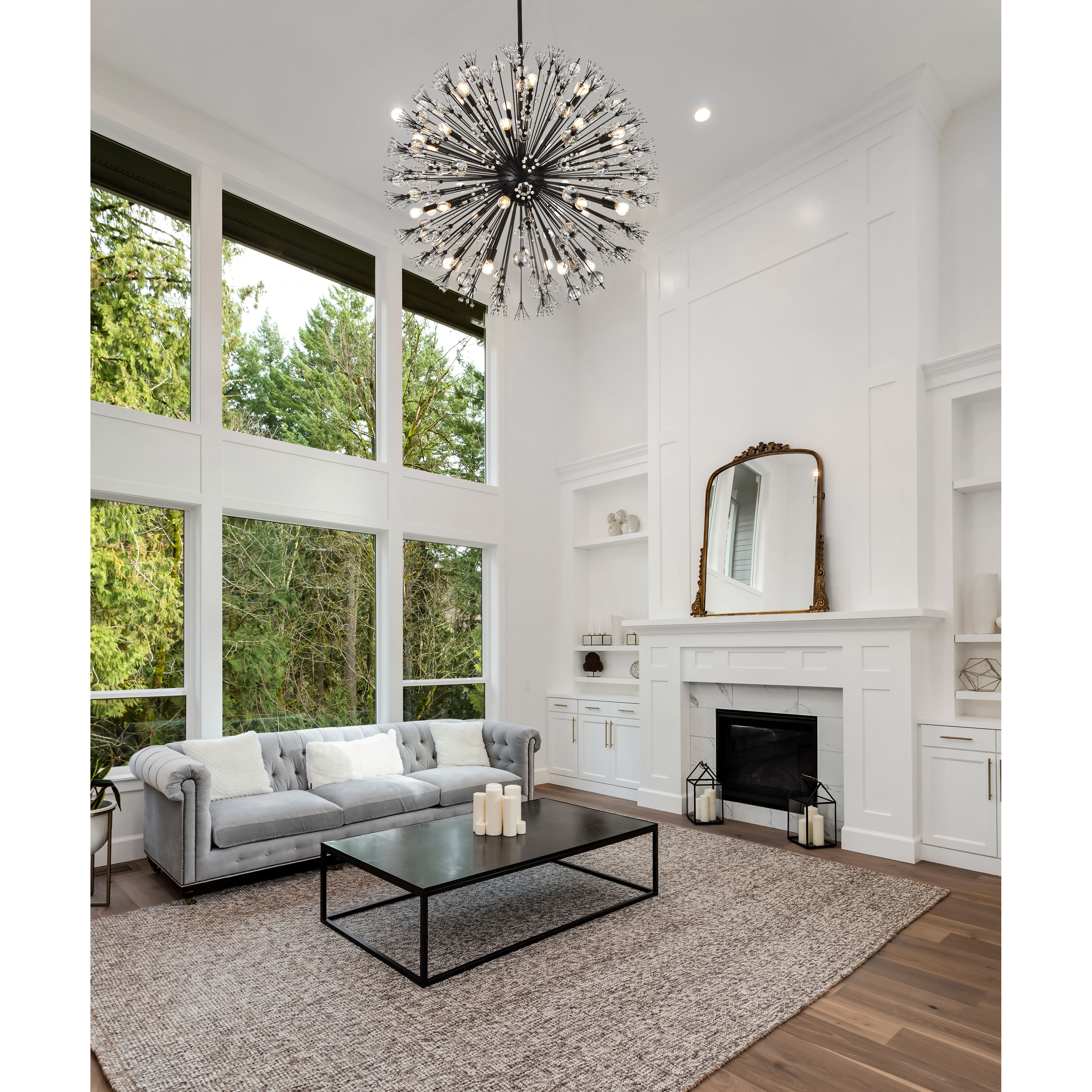 Vera 32 Light 44 inch Black Pendant Ceiling Light