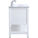 Metropolis 60 X 22 X 34 inch White Vanity Sink Set