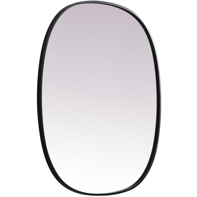 Brynn 36 X 30 inch Black Mirror in 30 x 36