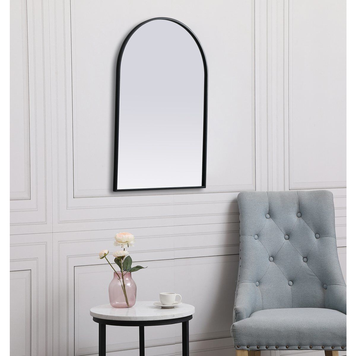 Ayra 36 X 24 inch Black Mirror