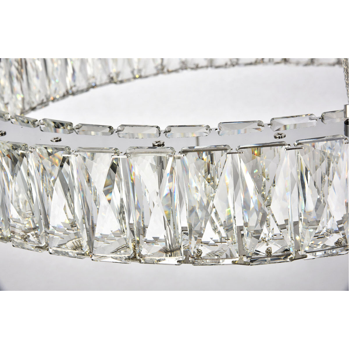 Monroe LED 24 inch Chrome Chandelier Ceiling Light