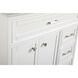 Americana 36 X 35 inch White with Carrara White Marble Vanity Set