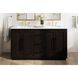 Chase 60 X 34 inch Chocolate Oak Bathroom Vanity Cabinet