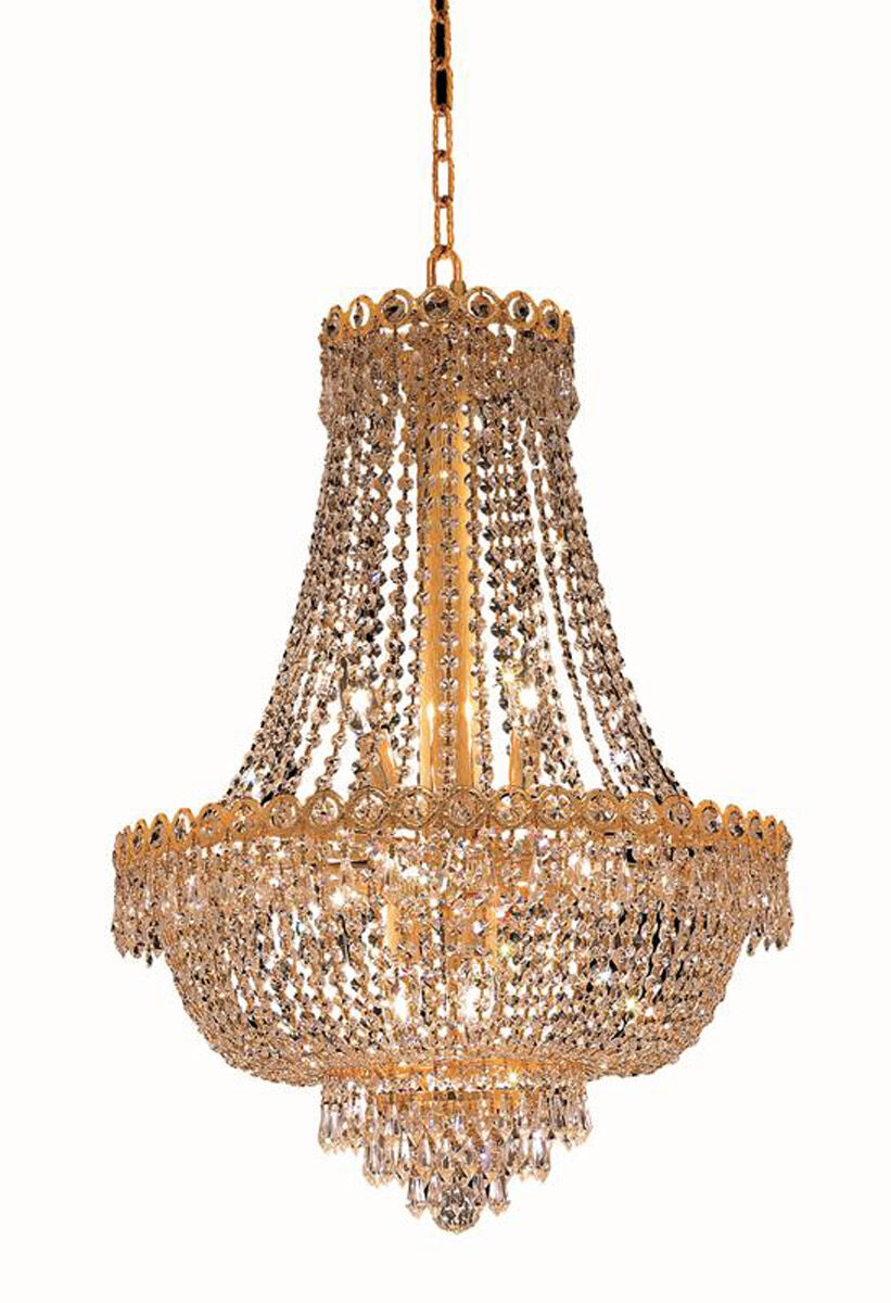 Century 12 Light 20 inch Gold Dining Chandelier Ceiling Light in Royal Cut
