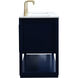 Larkin 60 X 22 X 34 inch Blue Vanity Sink Set