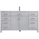 Lewis 60 X 22 X 34 inch Grey Vanity Sink Set
