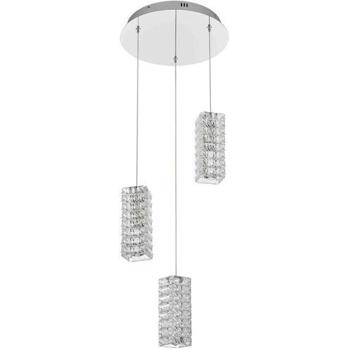 Aston 3 Light 16 inch Chrome Pendant Ceiling Light