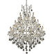 Maria Theresa 28 Light 38 inch Chrome Foyer Ceiling Light in Clear, Royal Cut