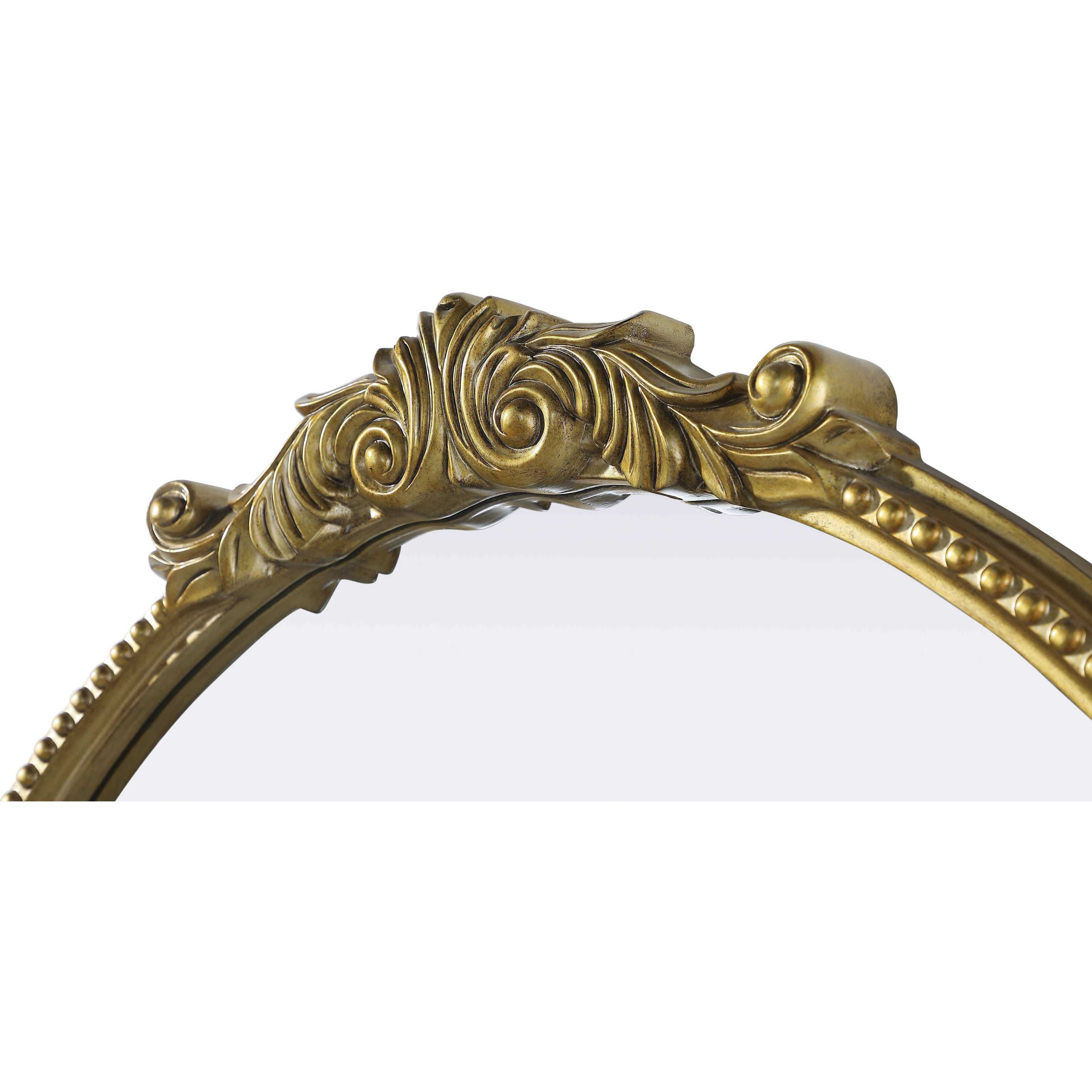 Naomi 32 X 30 inch Antique Brass Mirror