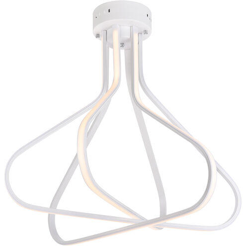 Dahlia LED 27 inch White Flush Mount Ceiling Light