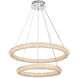 Bowen 2 Light 32 inch Chrome Chandelier Ceiling Light