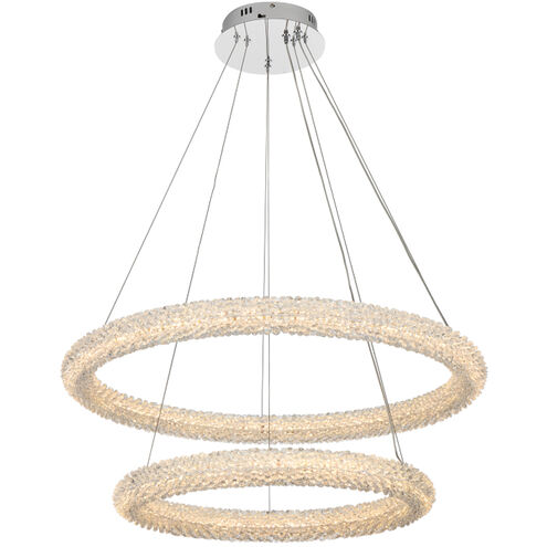 Bowen 2 Light 32 inch Chrome Chandelier Ceiling Light