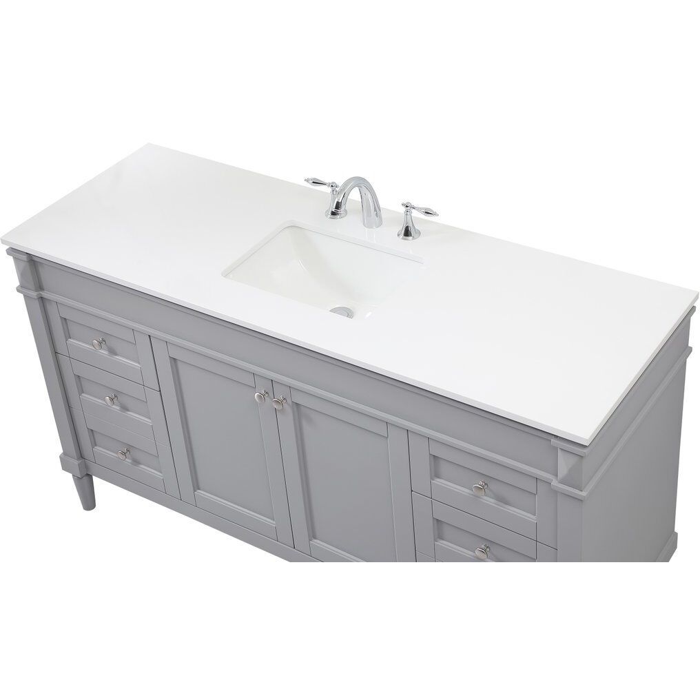 Elegant Lighting VF31860GR Bennett 60 X 21 X 35 inch Grey