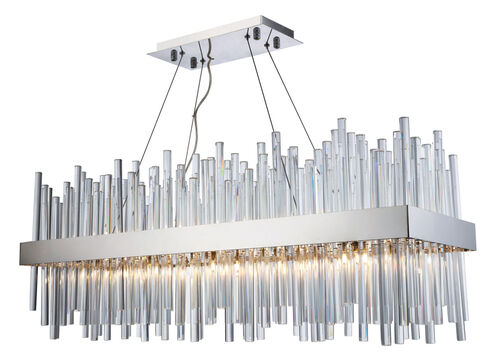 Dallas 20 Light 36 inch Chrome Chandelier Ceiling Light, Urban Classic