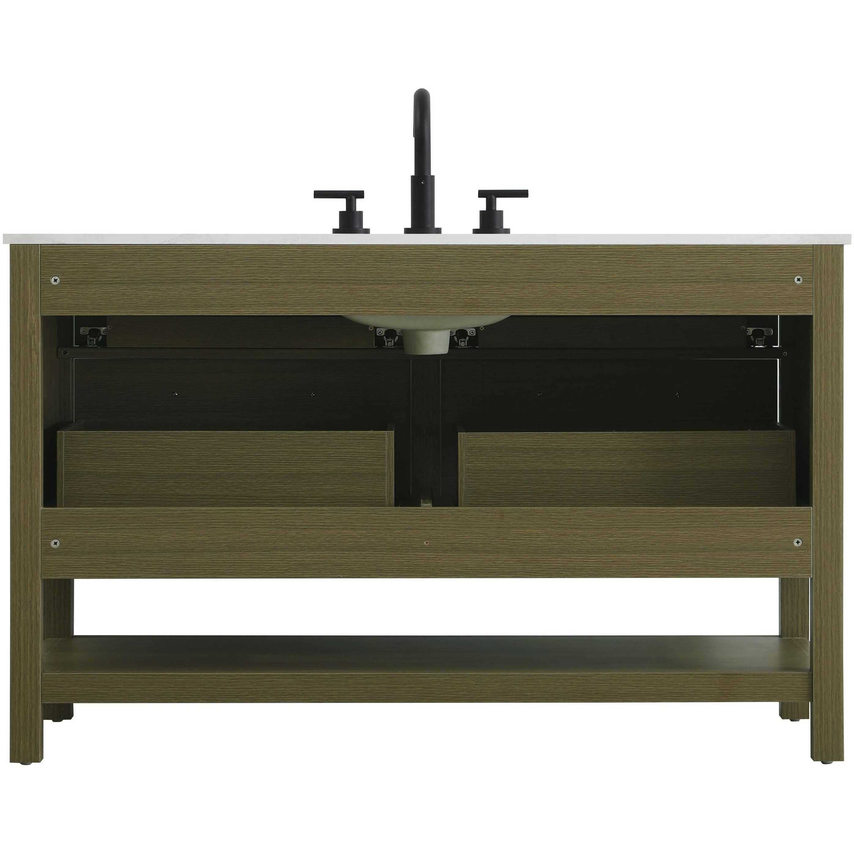 Karson 54 X 34 inch Chestnut Brown Bathroom Vanity Cabinet in 1