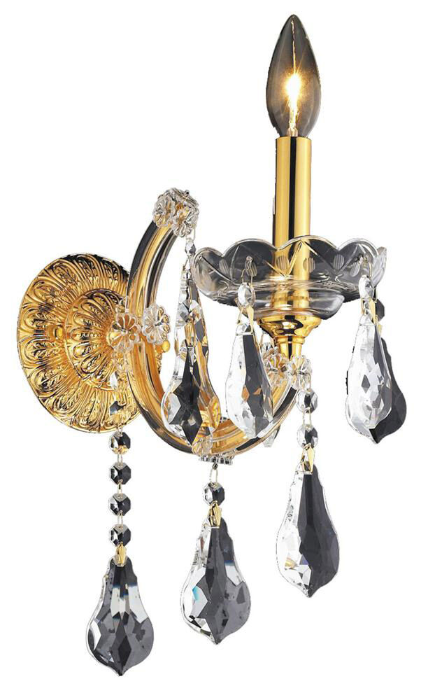 Maria Theresa 1 Light 8 inch Gold Wall Sconce Wall Light in Clear, Royal Cut