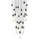 Aurora 16 Light 30 inch Satin Gold Chandelier Ceiling Light