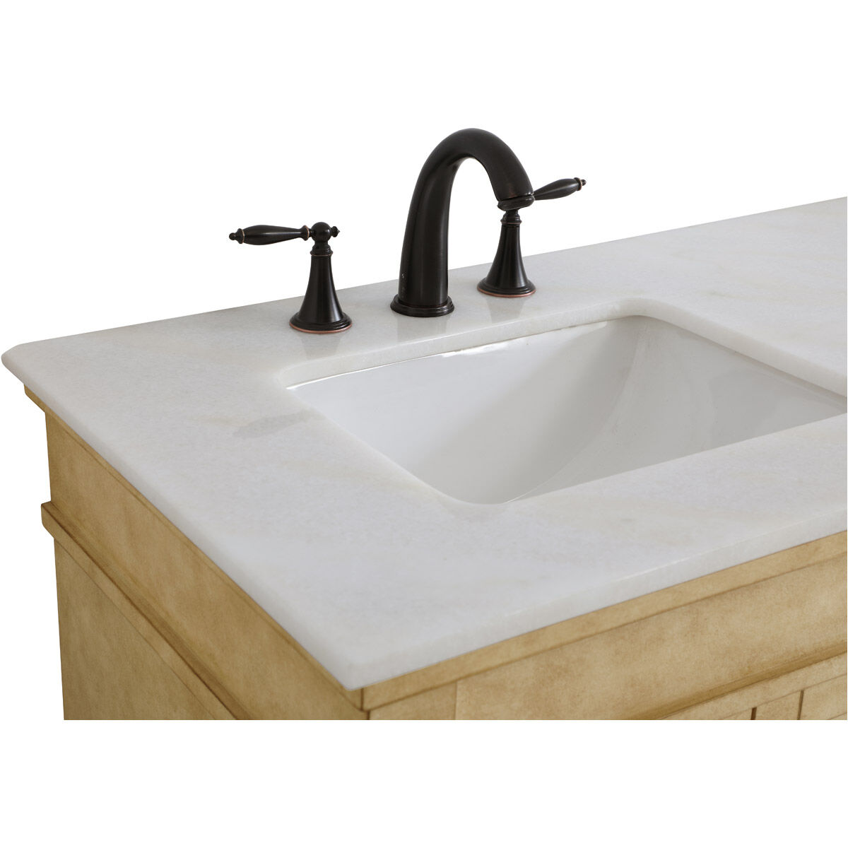Lexington 60 X 21.5 X 35 inch Antique Beige and Antique Bronze Vanity Sink Set in Antique Brass