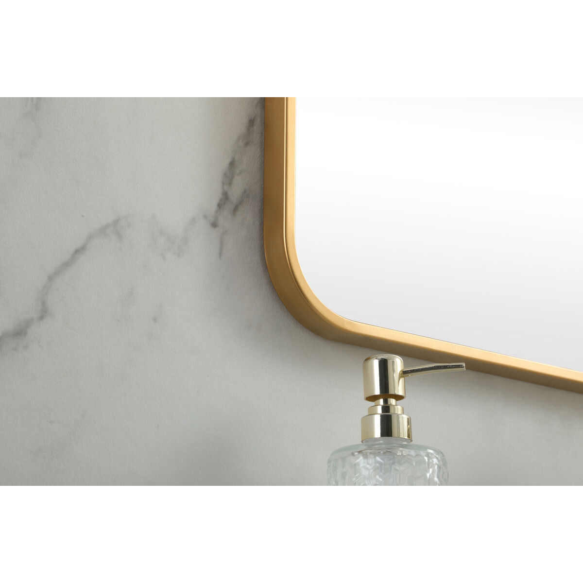 Evermore 24 X 24 inch Brass Vanity Mirror