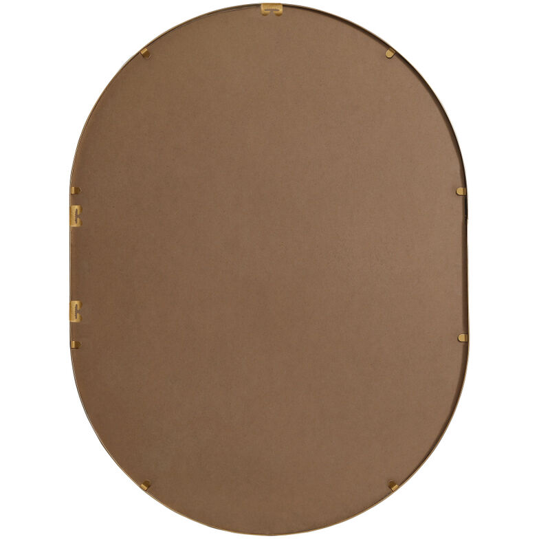 Asha 36 X 27 inch Brass Mirror in 27 x 36