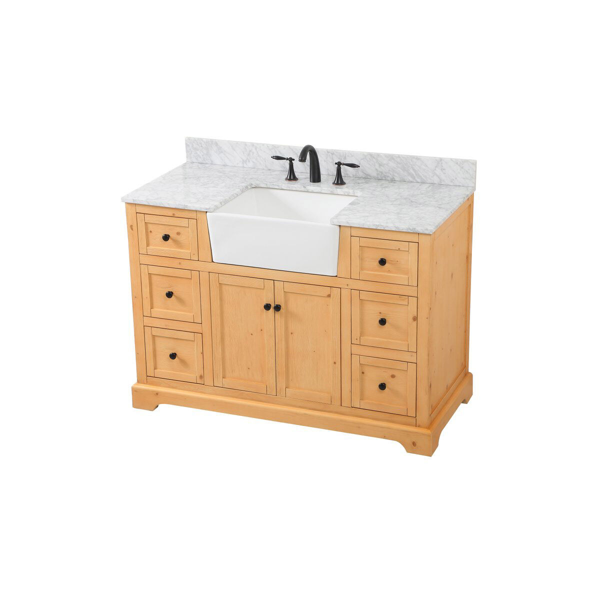 Franklin 48 X 22 X 34.75 inch Natural Wood Bathroom Vanity Cabinet