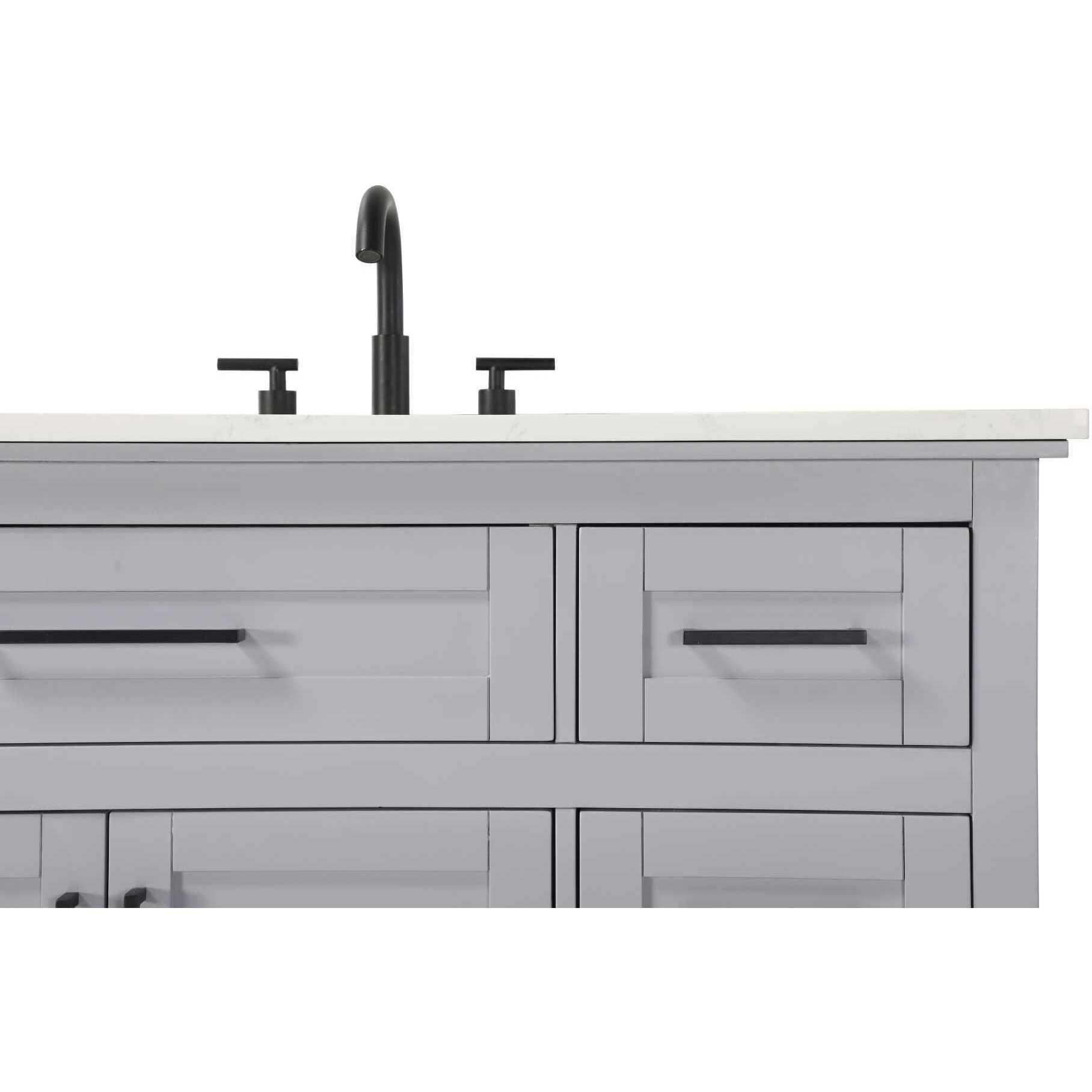 Remington 42 X 35 inch Grey Bathroom Vanity Cabinet