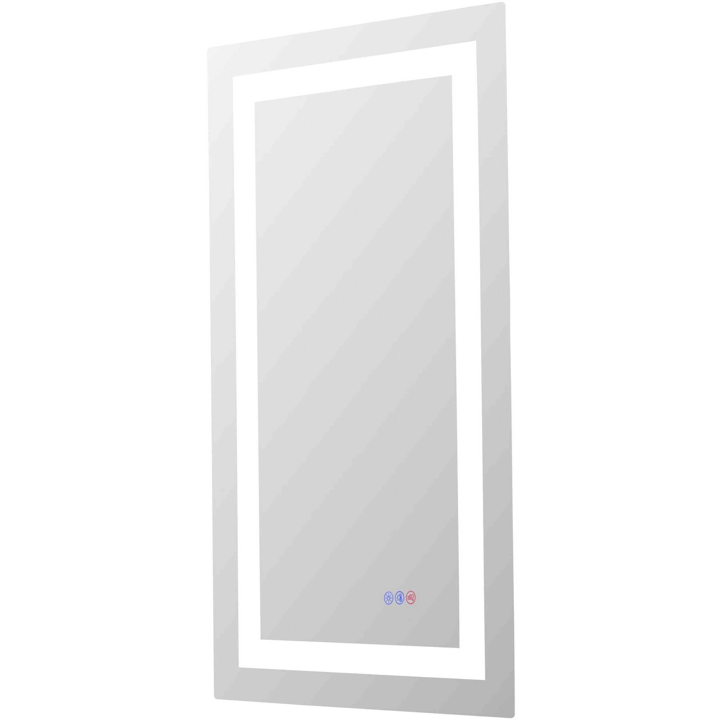 Riven 36 X 20 inch White LED Mirror