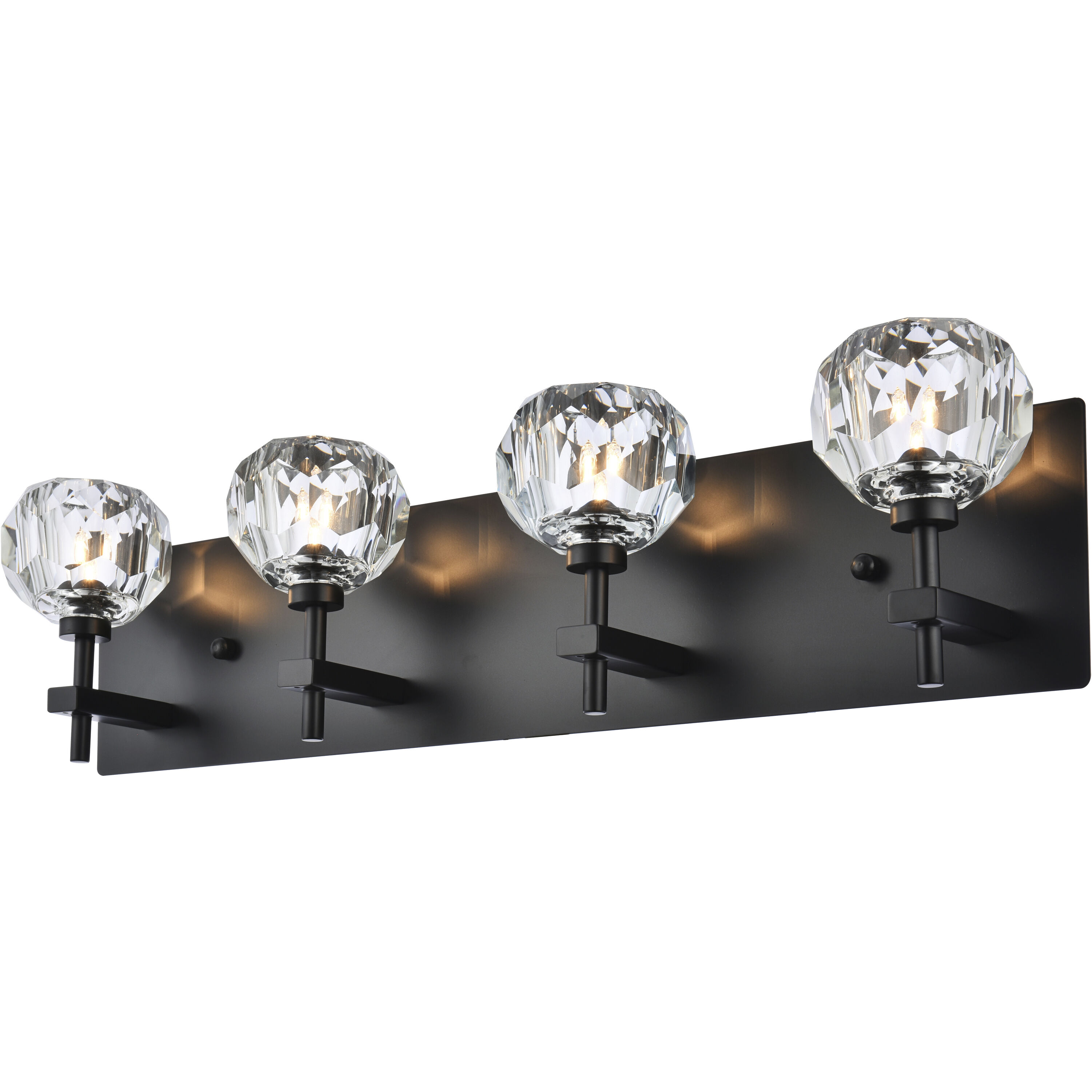 Graham 4 Light 25 inch Black Wall Sconce Wall Light