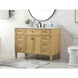 Park Avenue 48 X 21.5 X 35 inch Natural Wood Vanity Sink Set