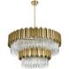 Willow 16 Light 40 inch Satin Gold Chandelier Ceiling Light