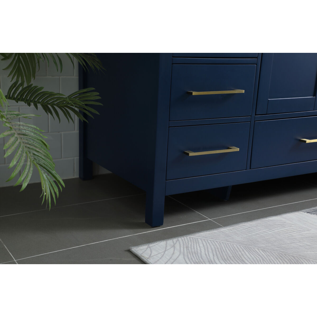 Irene 54 X 22 X 34 inch Blue Vanity Sink Set
