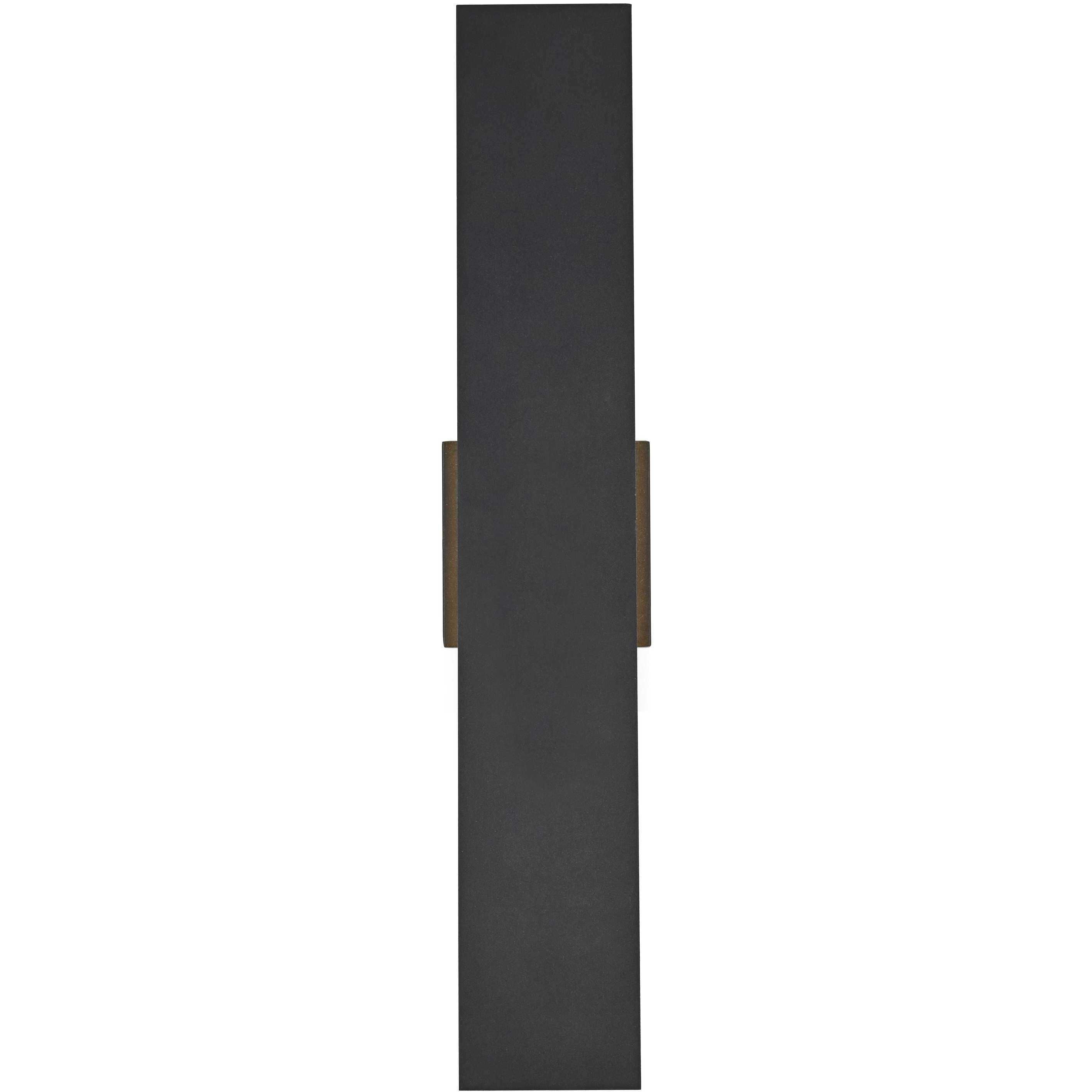 Waylen 2 Light 24 inch Black Outdoor Wall Sconce